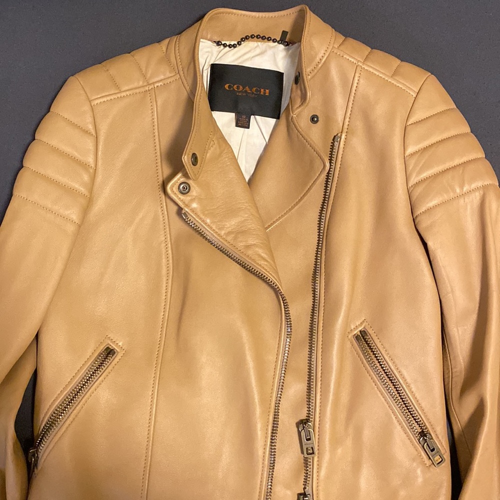 Coach 100% Sheep Leather Jacket